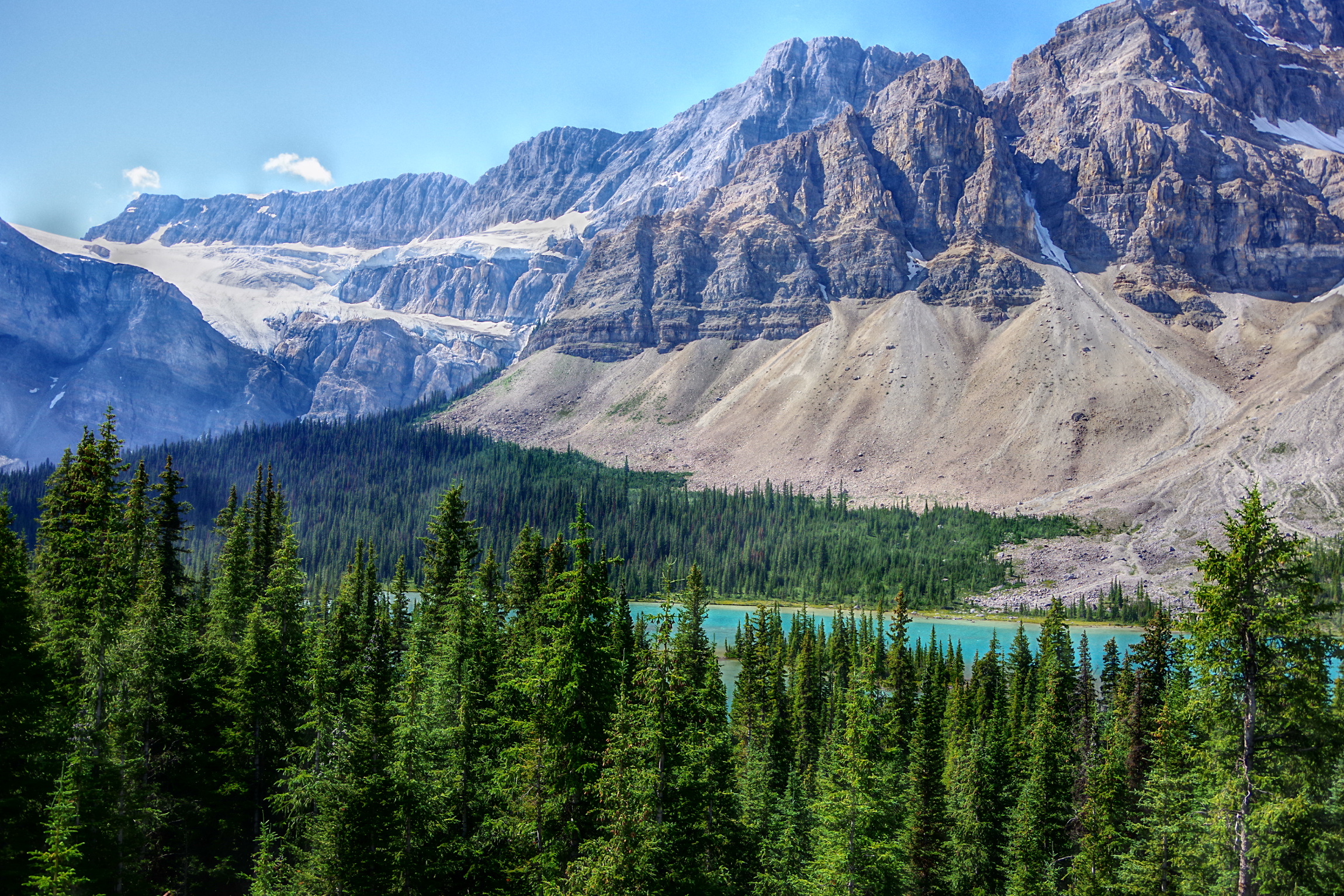 Crowfoot Glacier und Bow Lake