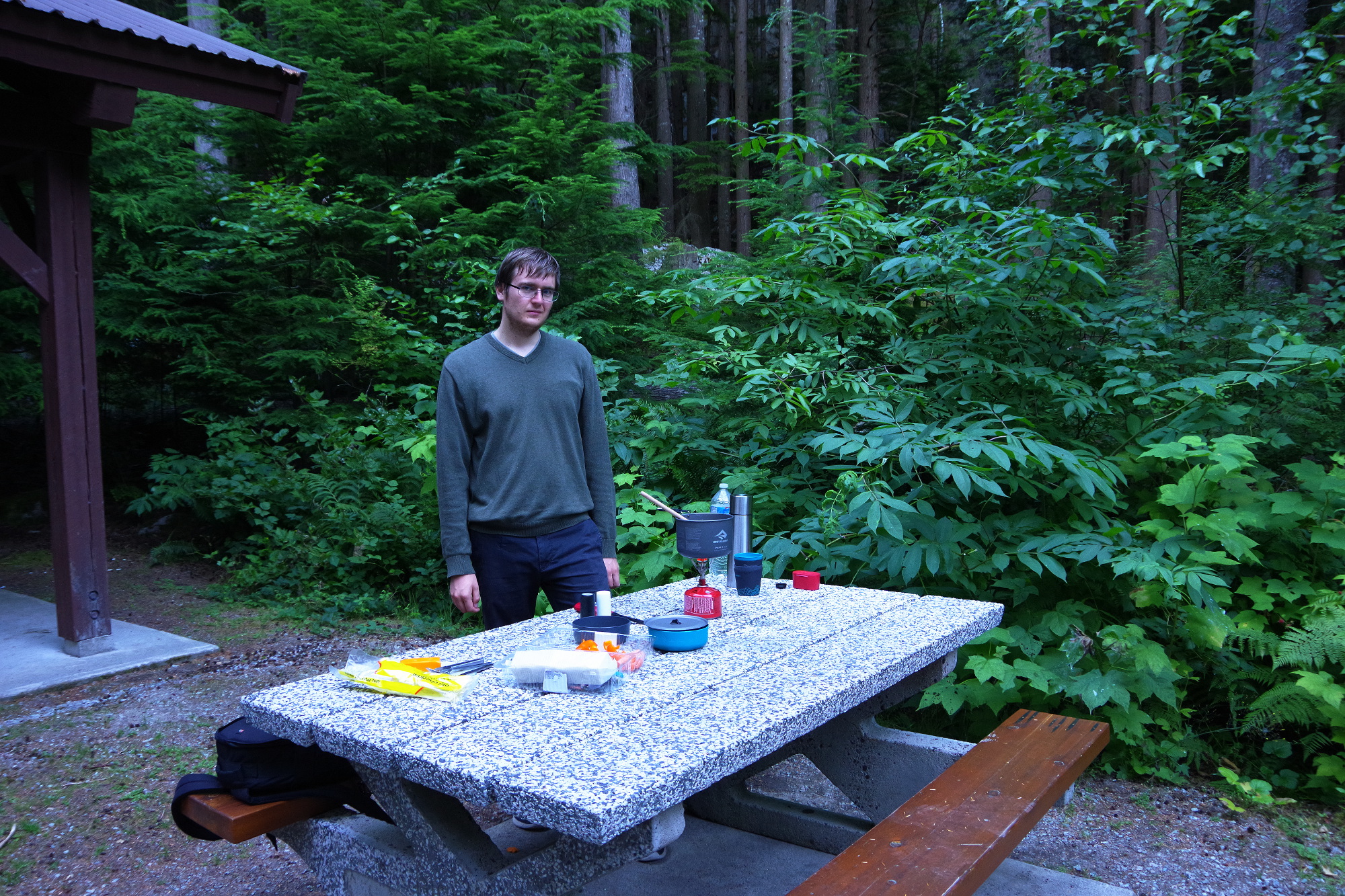 Kochen auf dem Stawamus Campground